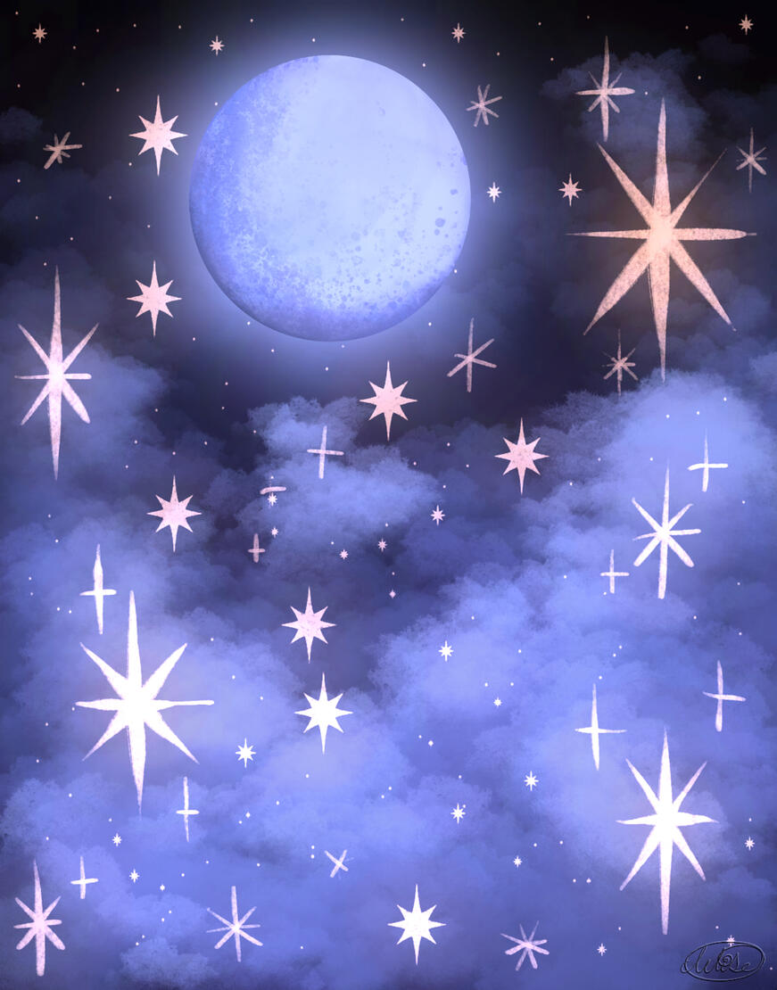 Bright and endless night skies