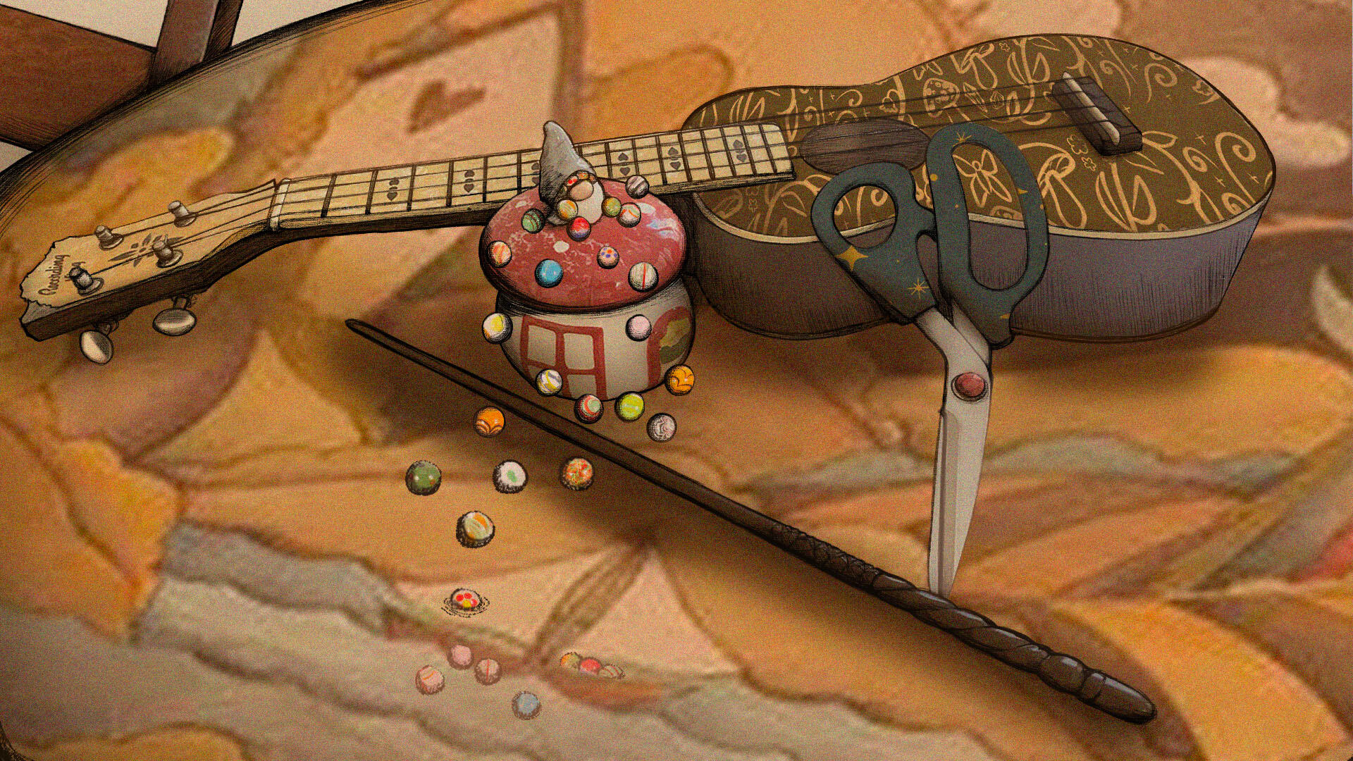 Whimsical still-life